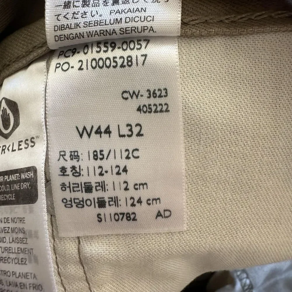 Levi's 559 Jeans Mens 44x32 Beige Relaxed Straight Zip Fly Denim 5 Pocket